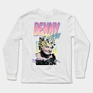 Benny Hill / 80s Retro Aesthetic Tribute Design Long Sleeve T-Shirt